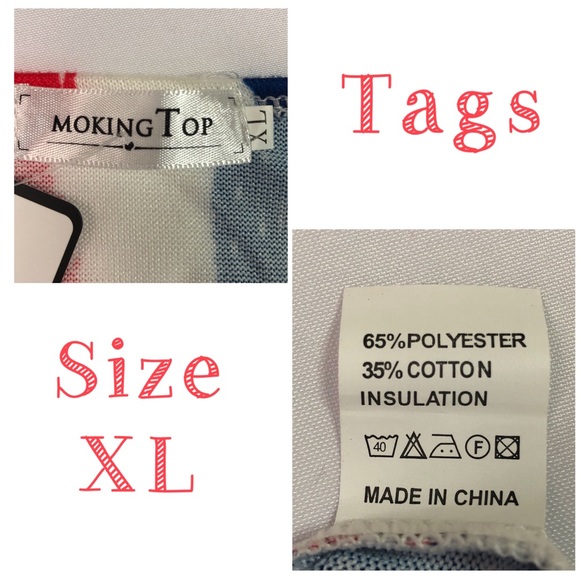 Stars and Stripes Americana/Patriotic Tank Size XL - Picture 5 of 5